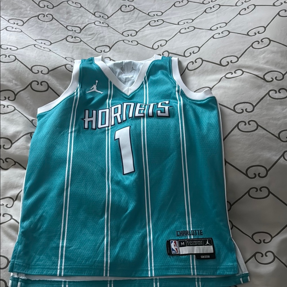 Jordan Blue and White Accents Athletic Jersey